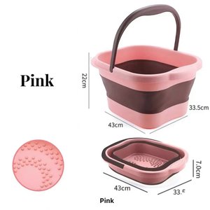 Bañera Plegable para Pedicura A10jet Rosa, Spa Portátil para Pies para Pedicura de Uñas - Product Image 1