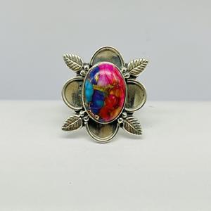 Anillo de turquesa de Dalia Natural, anillo de plata hecho a mano, anillo de diseñador, anillo de Plata de Ley 925, anillo de compromiso, anillo de boda - Product Image 1