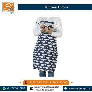 ผ้ากันเปื้อนผ้าฝ้าย100% ทนทานระบายอากาศได้ดีสีทึบขนาดกำหนดเอง - Product Image 2