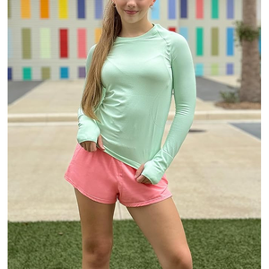 Pantalones cortos de entrenamiento de verano de cintura alta para mujer, pantalones cortos de sudor con cordón y bolsillos, técnicas básicas lavadas de algodón transpirable - Product Image 2