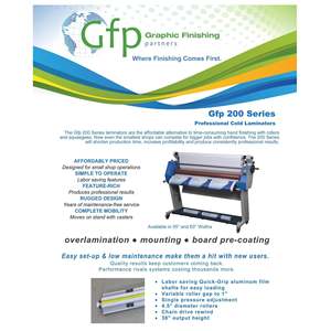 เครื่องเคลือบบัตรเย็น GFP 263-C 63 พร้อมขาตั้งสำหรับงานแสดงผลกราฟิก - Product Image 2