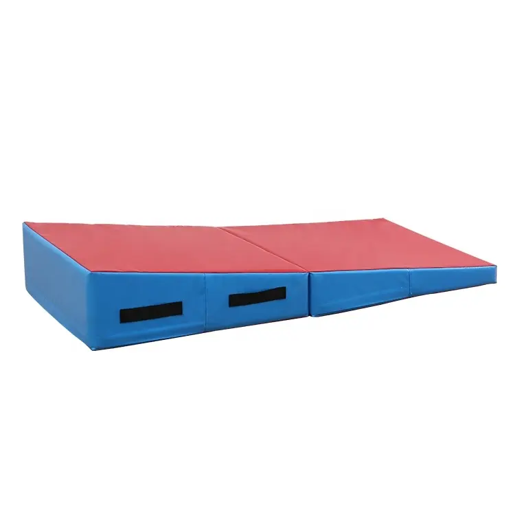 Bodenbelag Steigung matte Tragbare Praxis Tumbling Gymnastics Incline Cheese Wedge Shape Matten für Indoor-Übungen