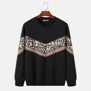 Venta al por mayor mejor venta superior hombres 100% algodón personalizado en blanco cuello redondo sudaderas ropa de calle de invierno color sólido básico sudaderas - Product Image 1