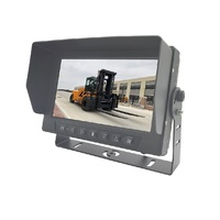 Sistema de Cámara de Reversa AHD de 7 Pulgadas y 1080P |   Monitor de Seguridad para Montacargas de 4 Canales |   Conexión de Aviación de 4 Pines para Camión y Remolque 12V-36V