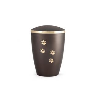 Urna Conmemorativa Decorativa Verde para Mascotas, Urna de Cremación de Metal con Tapa con Huella de Pata, Urna de Recuerdo para Mascotas - Product Image 6