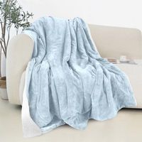 Gran oferta, manta de edredón para cama de invierno, tamaño King, mantas cálidas Súper suaves, manta de franela de lana de coral para viajes y aviones