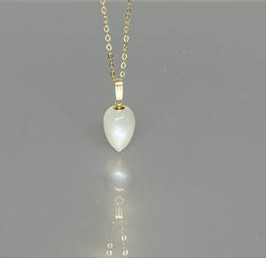 จี้925ยาวทำจากหินควอทซ์แท้สีดำประดับมุกอัญมณีสร้อยคอสำหรับเป็นของขวัญ - Product Image 4