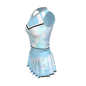 Uniforme de cheerleading pour femmes de haute qualité, séchage rapide, léger, couleur unie, costumes de cheerleading pour adultes - Product Image 2