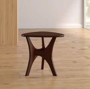 Newest Triangle Solid Wood End <b>Table</b> Beside <b>Sofa</b> Decorative Vase <b>Table</b> for Home Furniture Living Room Bedroom Office Decoration - Product Image 1
