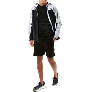 Conjunto de Pantalones Cortos Cortavientos Ligeros para Hombre, con Capucha, Casuales, Sólidos, para Entrenamiento, Resistentes al Viento, de Secado Rápido y Ecológicos - Product Image 5