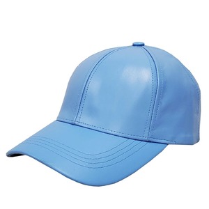 Gorra de Béisbol de Cuero Negro Hecha a Medida de Primera Calidad con Diseño Nuevo y Genuino - Product Image 1