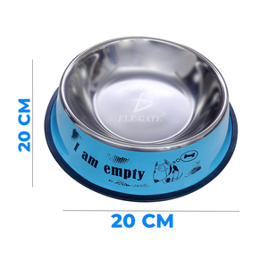 Grande Ciotola Ecologica in Acciaio Inox per Animali Domestici, Set Automatico 2-in-1 con Cucchiaio e Bottiglia, Pratico Set per l'Alimentazione in Confezione Box - Product Image 1