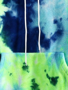 Sudadera con Capucha Unisex Bordada Transpirable de Invierno al por Mayor, Estilo Urbano, Talla Grande, Hombros Caídos, Informal para Hombre, Tie-dye - Product Image 4