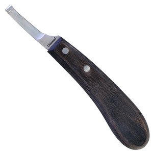 Cuchillo de pezuña Borde estrecho con mano derecha Mango de madera Marca Veterinaria - Product Image 5