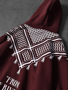 Geed Printed <b>Hip</b> Hop Pullover Hoodie 100% Cotton Heavyweight Knitted Breathable Eco-Friendly Pocket Quick Dry Regular Fit Men's - Product Image 6