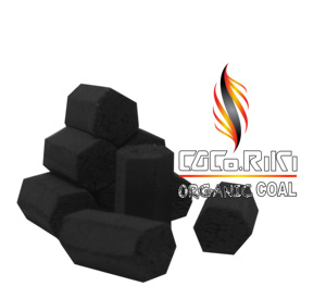 ถ่านกะลามะพร้าวออร์แกนิค 100% เกรด B คาร์บอนสูง เถ้าขาว รูปทรงเปลือกไม้ไผ่ สำหรับบุหรี่ hookah shisha ราคาถ่านมะพร้าวแดงธรรมชาติ - Product Image 6