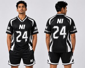 Ensemble maillot et short de football pour homme, léger, respirant, vêtements de sport athlétiques, séchage rapide, vêtements de sport d'équipe - Product Image 4