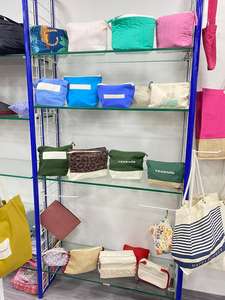 Bolsa de playa de lona de alta calidad con asa de cincha de algodón impresa Todas las bolsas de compras y regalos ofrecidos por mayorista - Product Image 4