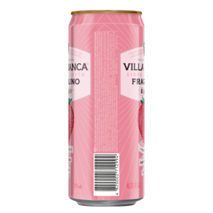 Cidre Villa Bianca Chardonnay Fragolino Rosso Pomme Douce 7,5% d'alcool Rouge Transparent en Boîte 0,33L Meilleur à servir réfrigéré - Product Image 2