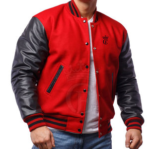 Streetwear Vêtements Chauds Letterman Veste Stand 100% Coton Qualité Supérieure Logo Personnalisé Respirant Dernier Design Hiver - Product Image 1