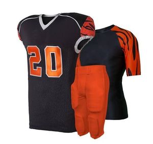 Conjunto de Jersey de Fútbol Americano Sublimado Personalizado, Transpirable, de Malla, con Mangas Cortas, Técnicas de Impresión, 100% Poliéster, Patrón 3D - Product Image 3