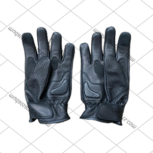 Nouvelle conception hiver cuir moto gants plein doigt écran tactile étanche auto-chauffant unisexe - Product Image 5