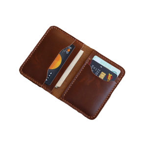 Cartera de piel auténtica para hombre al mejor precio hecha a mano con cierre abierto diseño popular servicio OEM - Product Image 1