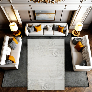 ชุดพรมปูพื้นคุณภาพดีดีไซน์แบบเปอร์เซียพรมสีทอง-ตุรกีพรมปูพื้นสวยงามไม่เหมือนใครสำหรับเด็กวัยรุ่น - Product Image 2