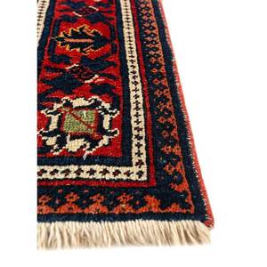 Alfombra de Lana Anudada a Mano Aalam, Estilo Kilim Abstracto con Medallón Rojo y Naranja, Rectangular 9x12, para Entrada del Hogar, para Adolescentes - Paem-639 - Product Image 4