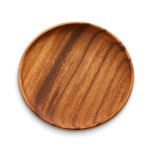 Plateau de service de vaisselle rond en bois, plat de service alimentaire personnalisé à bas prix de haute qualité - Product Image 6