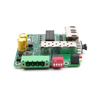 YUNVO konverter Media serat optik Mini industri papan PCB konektor SC kasar 1SFP 1/2RJ45 YV-3102GE-SFP DC 5V garansi 3 tahun