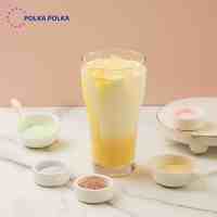 Poudre aromatisée au melon vert Honeydew Blawesome Polka Polka de qualité supérieure pour les boutiques de bubble tea et les boissons, sac de 1 kg, Taïwan, 24 mois de durée de conservation