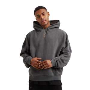 Custom Logo OEM Design Oversized Blank Pullover Hoodie 450 GSM Mens Heavyweight Winter Pocket Silk Screen Printing - Product Image 1