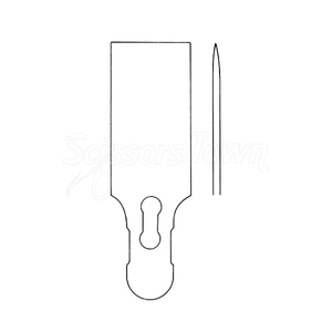 ใบมีดสเตนเลสสตีลแบบตรงสามารถใช้แทนกันได้สำหรับการตัดกระดูก - Product Image 6