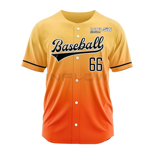 Tops de baseball respirants à col en V pour adultes et jeunes, imprimés et brodés, avec vêtements de sport rayés - Product Image 3