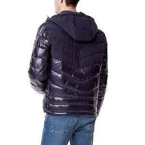 แจ็กเก็ตปลาปักเป้าผู้ชายสำหรับฤดูหนาวพร้อมโลโก้ด้านหน้ากันลมและระบายอากาศได้ดี - Product Image 3