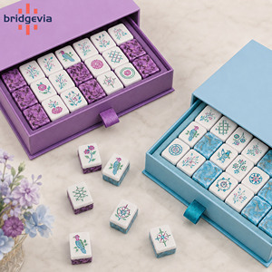 Luxury Acrylic Marble <b>Pattern</b> Mahjong Acrylic <b>Sheet</b> Custom Engraved Tiles for Gift and Play - Product Image 4