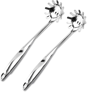 Cuchara para servir fideos de acero inoxidable, tenedor de mano, uso de pasta, artículos de cocina y mesa a un costo razonable - Product Image 3