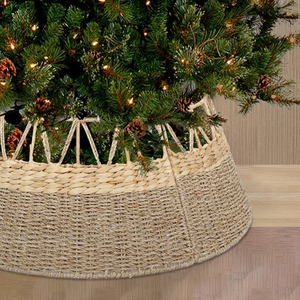 Producto caliente natural plegable algas marinas collar de árbol de Navidad falda de árbol de granja al por mayor nuevo artículo de la fábrica de Vietnam - Product Image 2