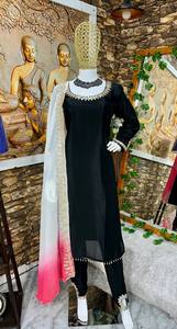 DESIGNER PARTY WEAR <b>KURTI</b> AND PANT WITH FANCY DUPPATA - Product Image 6