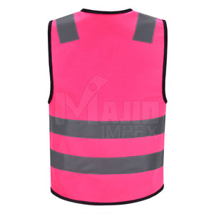 Chaleco de seguridad con logotipo Chaleco de la mejor calidad Chaleco de alta visibilidad Trabajo DE SEGURIDAD Reflectante Chaleco de alta visibilidad de MAJID IMPEX - Product Image 3
