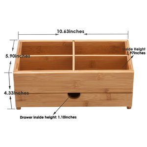 Caja de cosméticos de bambú, caja de bambú hecha a mano, decoración de mesa natural ecológica para el hogar, venta al por mayor de Vietnam - Product Image 4