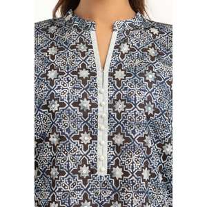 IUSTKSD-827 Traje Casual de 3 Piezas con Estampado Plateado para Verano - Product Image 2