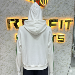 Sweat-shirt à capuche blanc pour homme Eternal Deshre, coupe classique, en coton French Terry, avec poche imprimée, décontracté, pour l'automne - Product Image 2