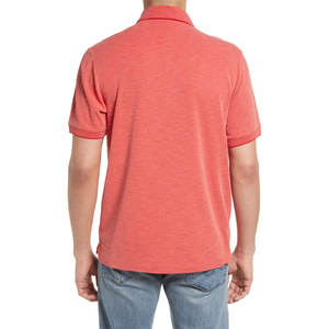 เสื้อโปโลผ้าฝ้ายสีทึบแขนสั้นสำหรับผู้ชาย2025ออกแบบโลโก้ได้ตามต้องการ - Product Image 5