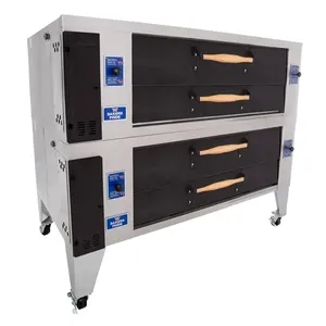 Horno Eléctrico de Doble Cámara para Pizza Bakers Pride Y-802BL-DSP SuperDeck de 66 Pulgadas para Panadería y Restaurante, con Revestimiento de Ladrillo para Pizzas y Nueces de Maíz - Product Image 1