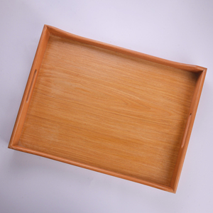 Bandeja de Servir Curva de Madera de Haya Extra Grande de 50x38cm - Bandeja de Madera Maciza Premium - Bandeja de Madera Natural para Desayuno y Cena - Product Image 2