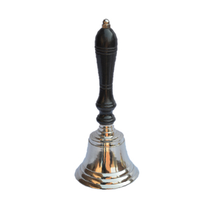Antique Theme Design Large Hand Bell Best for <b>Home</b> <b>Temple</b> and Festive Decorative Design Prayer Bell Decor Colored Finishing - Product Image 3
