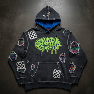 Prix de gros, logo personnalisé, patchs brodés délavés, sweats à capuche surdimensionnés personnalisés, sweat à capuche en coton lourd, sweat à capuche délavé - Product Image 1
