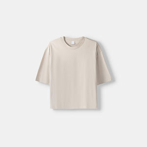 Camiseta de manga corta Boxy Fit con estampado personalizado deportivo Vintage con hombros caídos de algodón pesado de gran tamaño para hombre al por mayor - Product Image 5